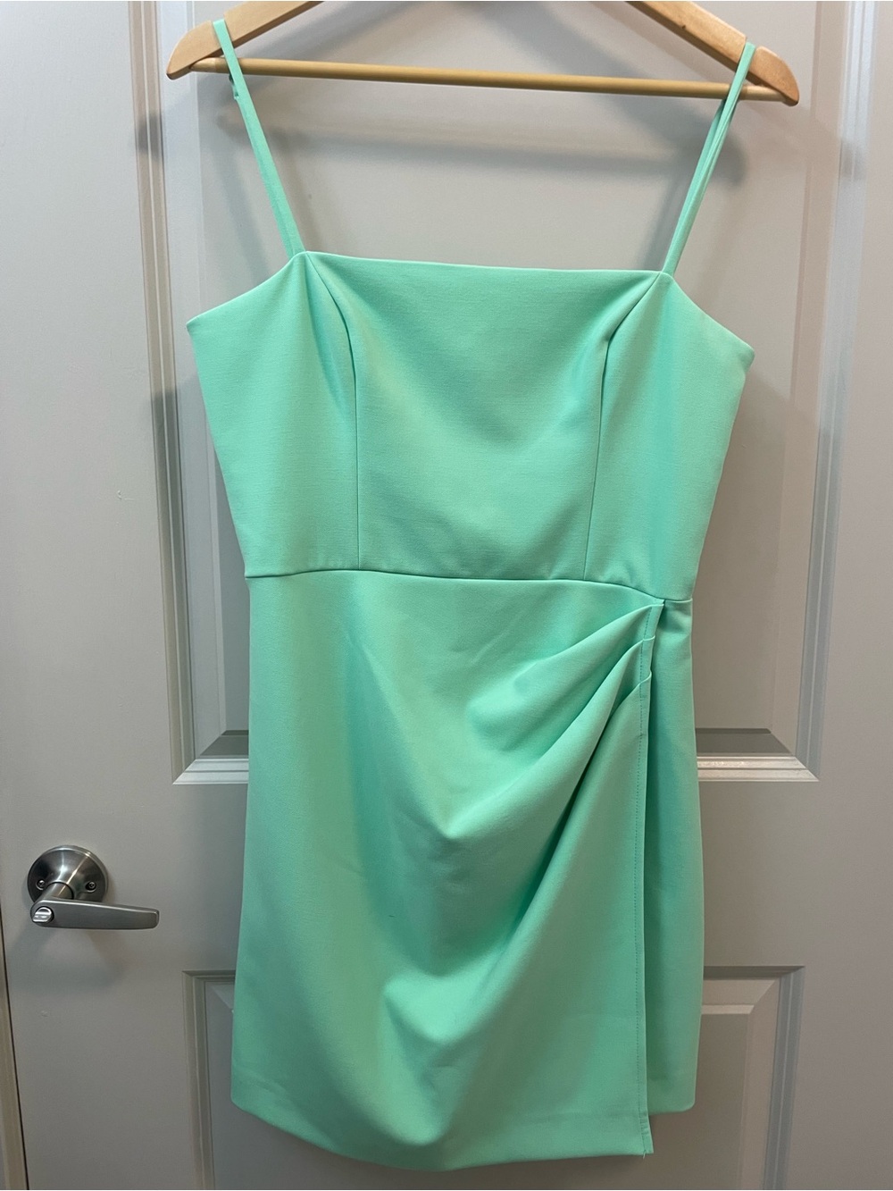 French Connection Mint Green Spaghetti Strap Mini Dress